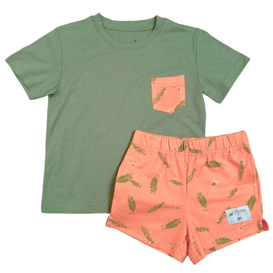 Pālule Pākeke & Lole Wāwae (Pocket Tee and Shorts Set)