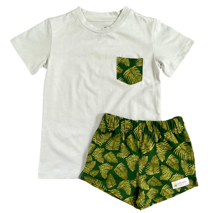 Pālule Pākeke & Lole Wāwae (Pocket Tee and Shorts Set)