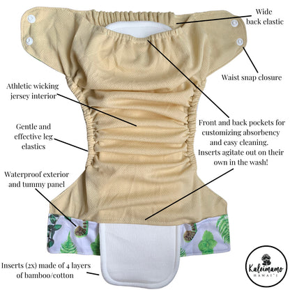 Kaiapa ʻAuʻau/Pākeke (Swim/Pocket Diaper)